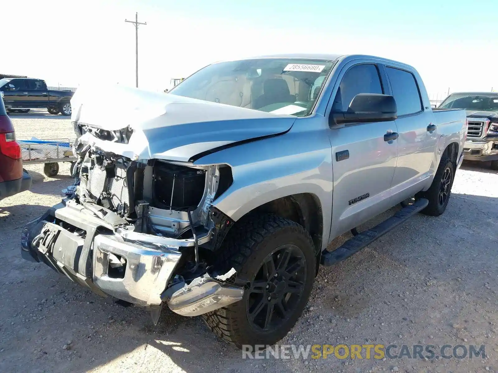 2 Photograph of a damaged car 5TFDY5F1XLX875170 TOYOTA TUNDRA 2020