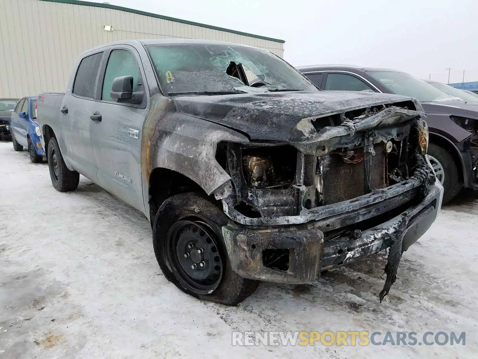 1 Photograph of a damaged car 5TFDY5F1XLX878392 TOYOTA TUNDRA 2020