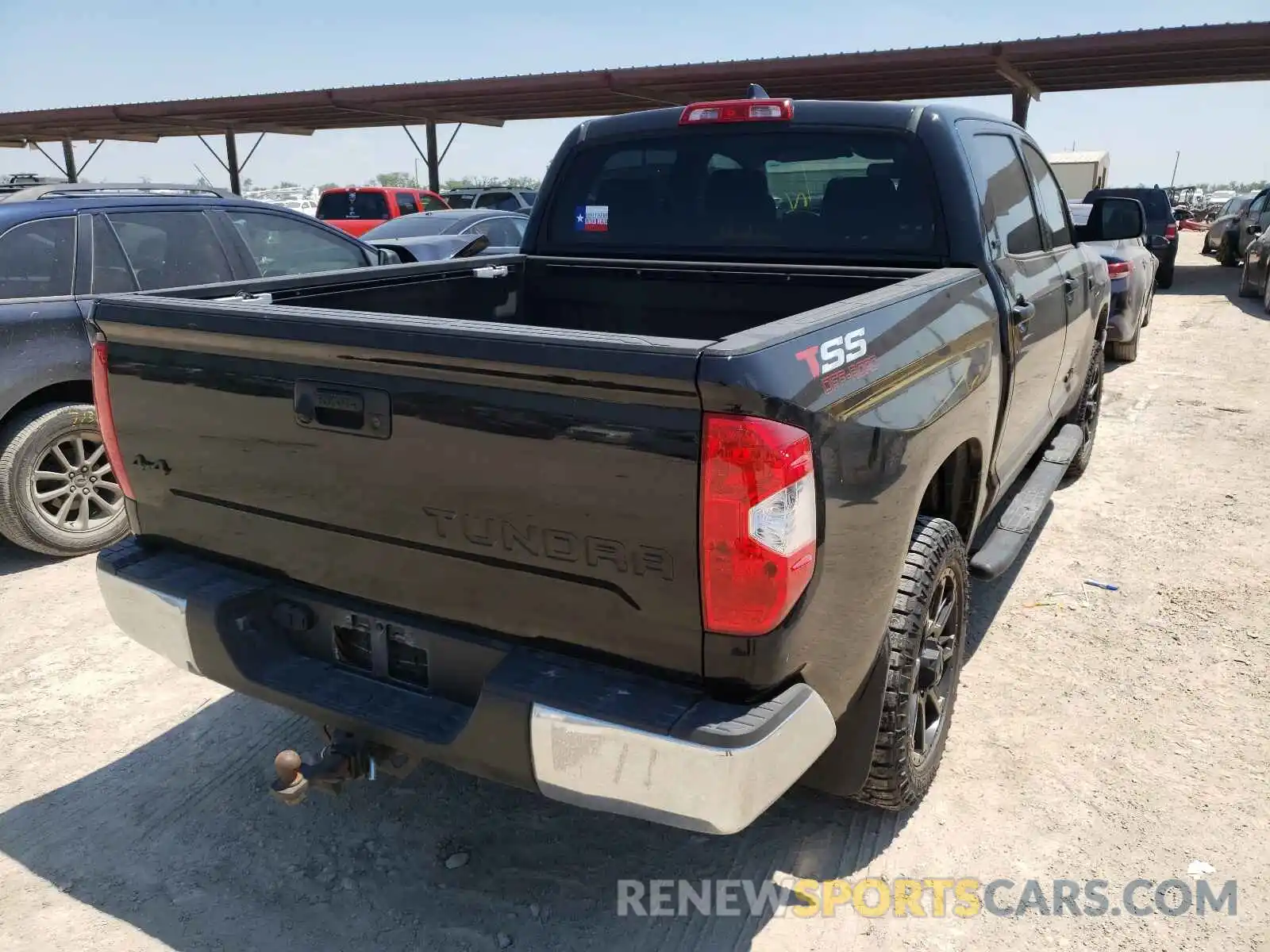 4 Photograph of a damaged car 5TFDY5F1XLX908698 TOYOTA TUNDRA 2020