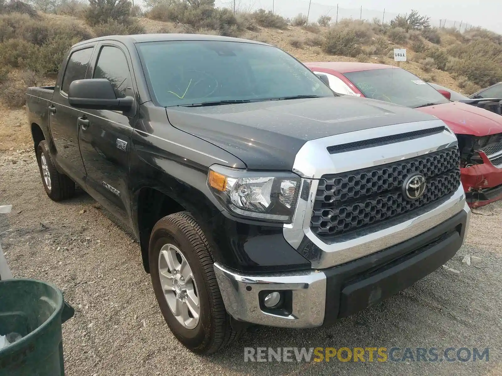 1 Photograph of a damaged car 5TFDY5F1XLX935044 TOYOTA TUNDRA 2020