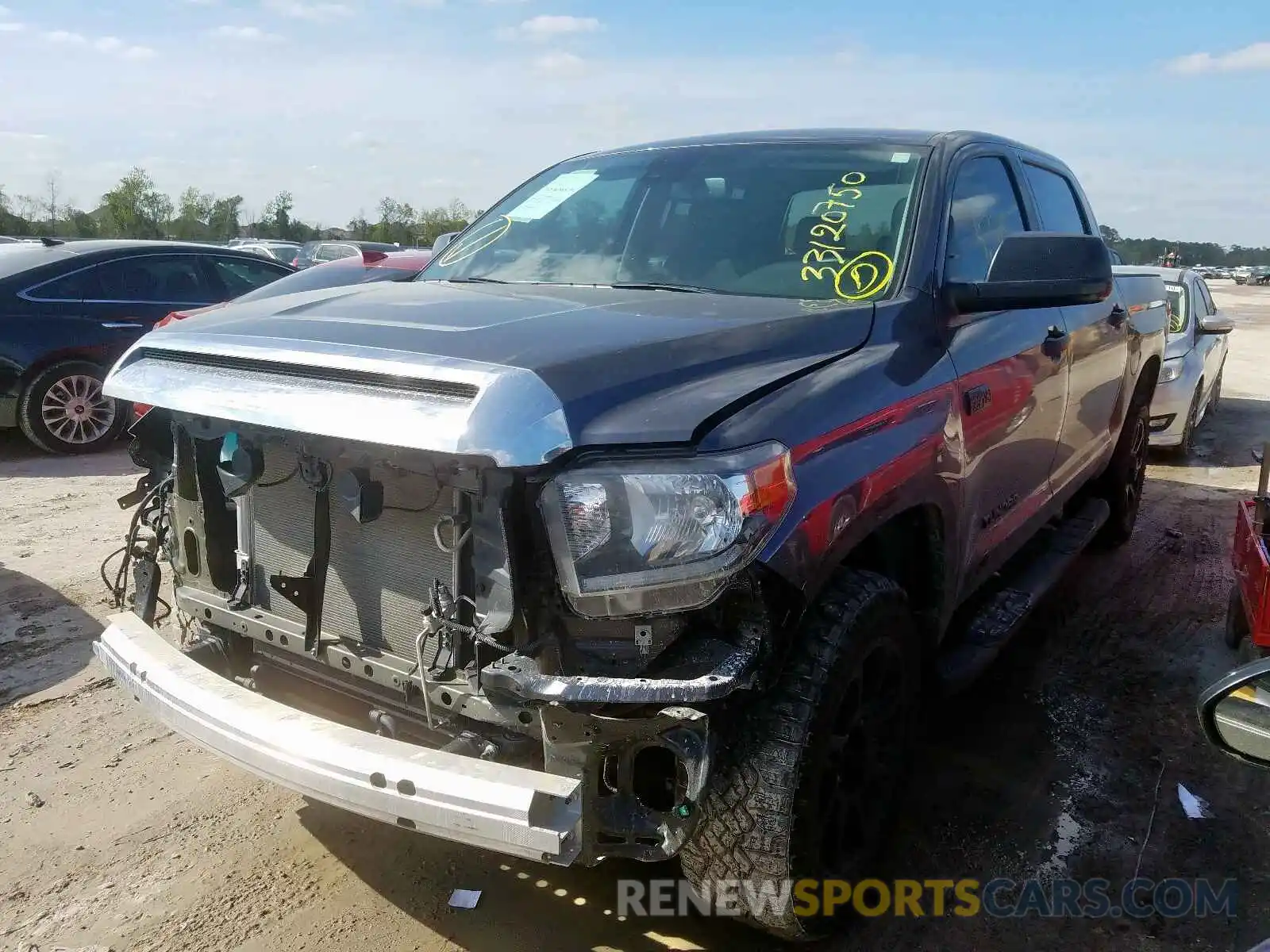 2 Photograph of a damaged car 5TFEY5F10LX256176 TOYOTA TUNDRA 2020