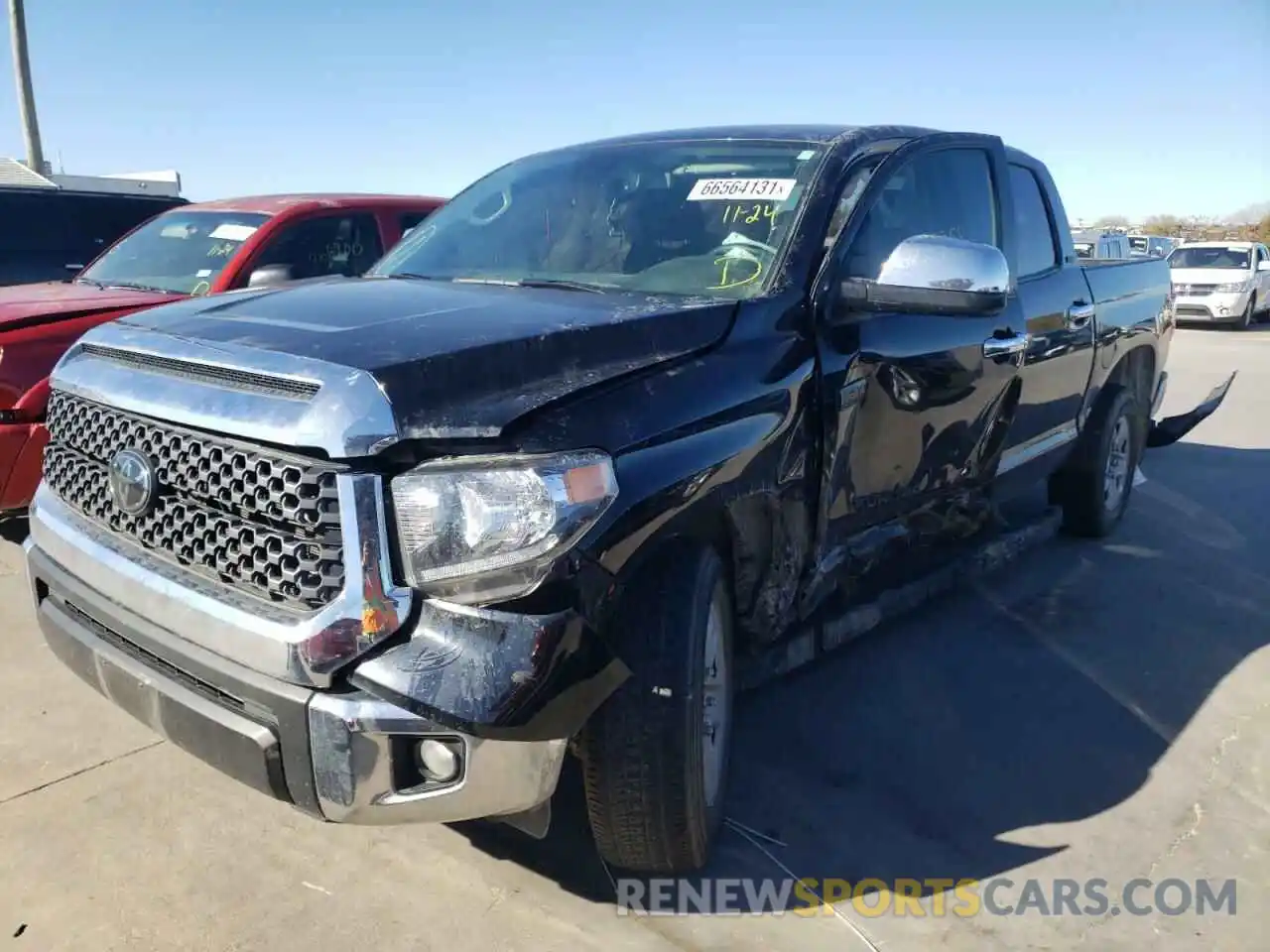 2 Photograph of a damaged car 5TFEY5F10LX258607 TOYOTA TUNDRA 2020