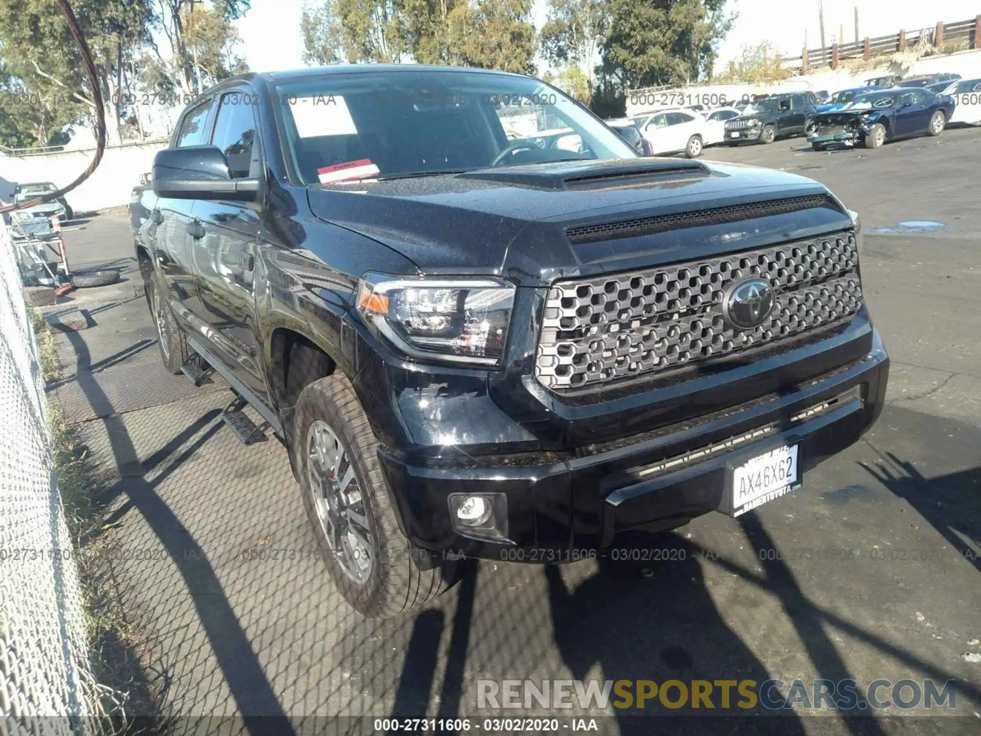 1 Photograph of a damaged car 5TFEY5F11LX257689 TOYOTA TUNDRA 2020