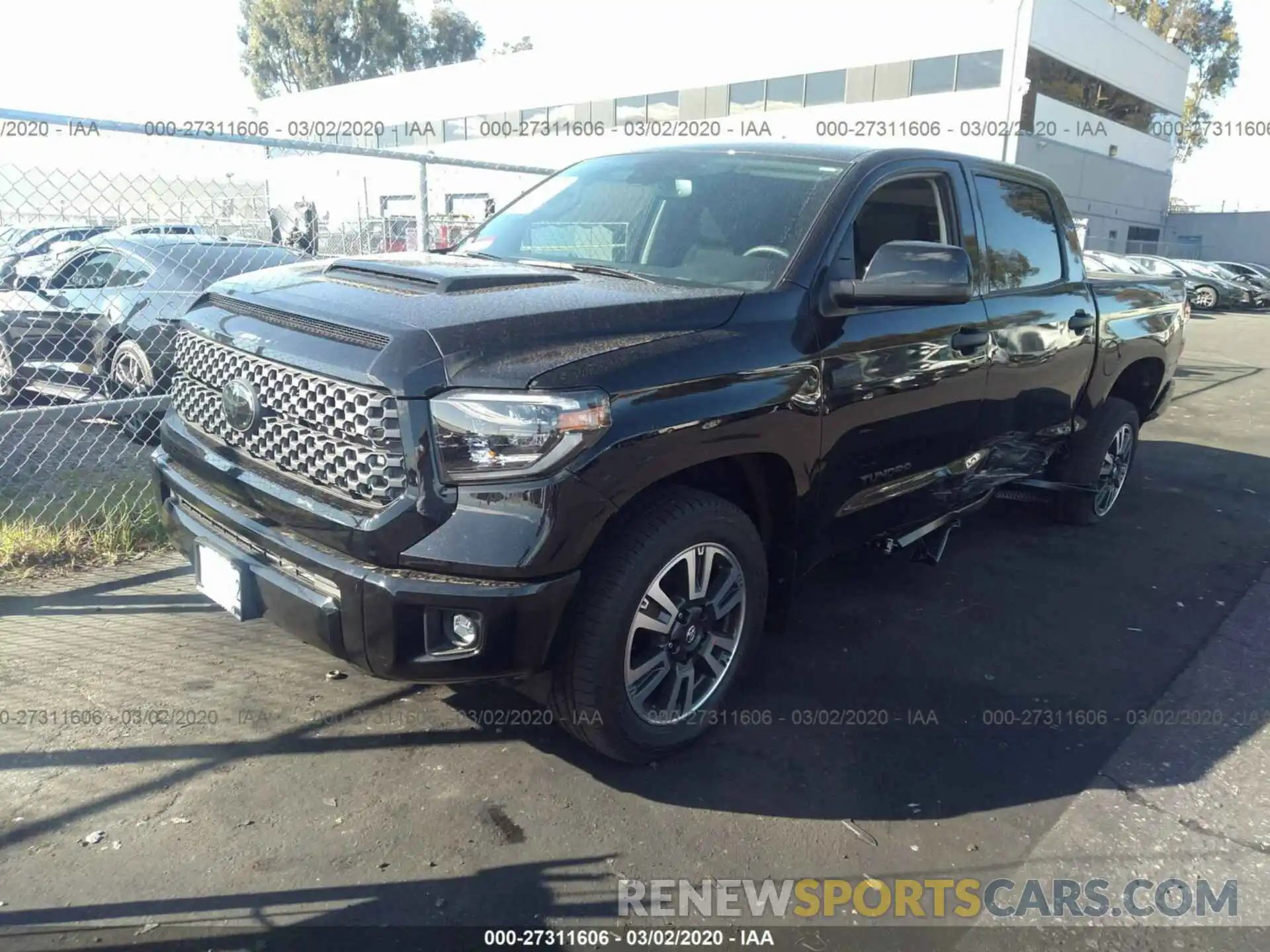 2 Photograph of a damaged car 5TFEY5F11LX257689 TOYOTA TUNDRA 2020