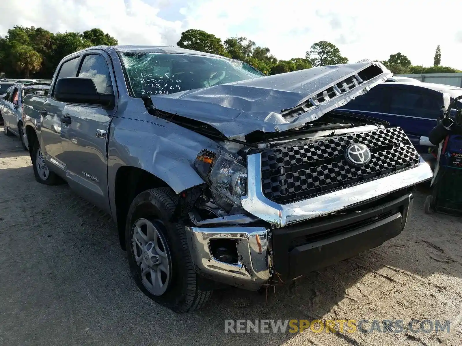 1 Photograph of a damaged car 5TFEY5F11LX267297 TOYOTA TUNDRA 2020