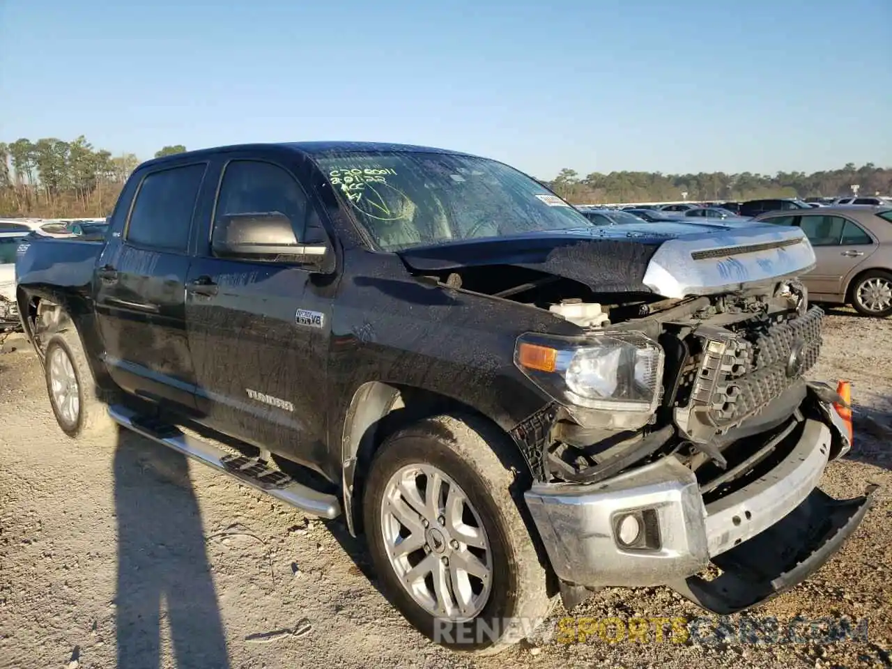 1 Photograph of a damaged car 5TFEY5F12LX256003 TOYOTA TUNDRA 2020