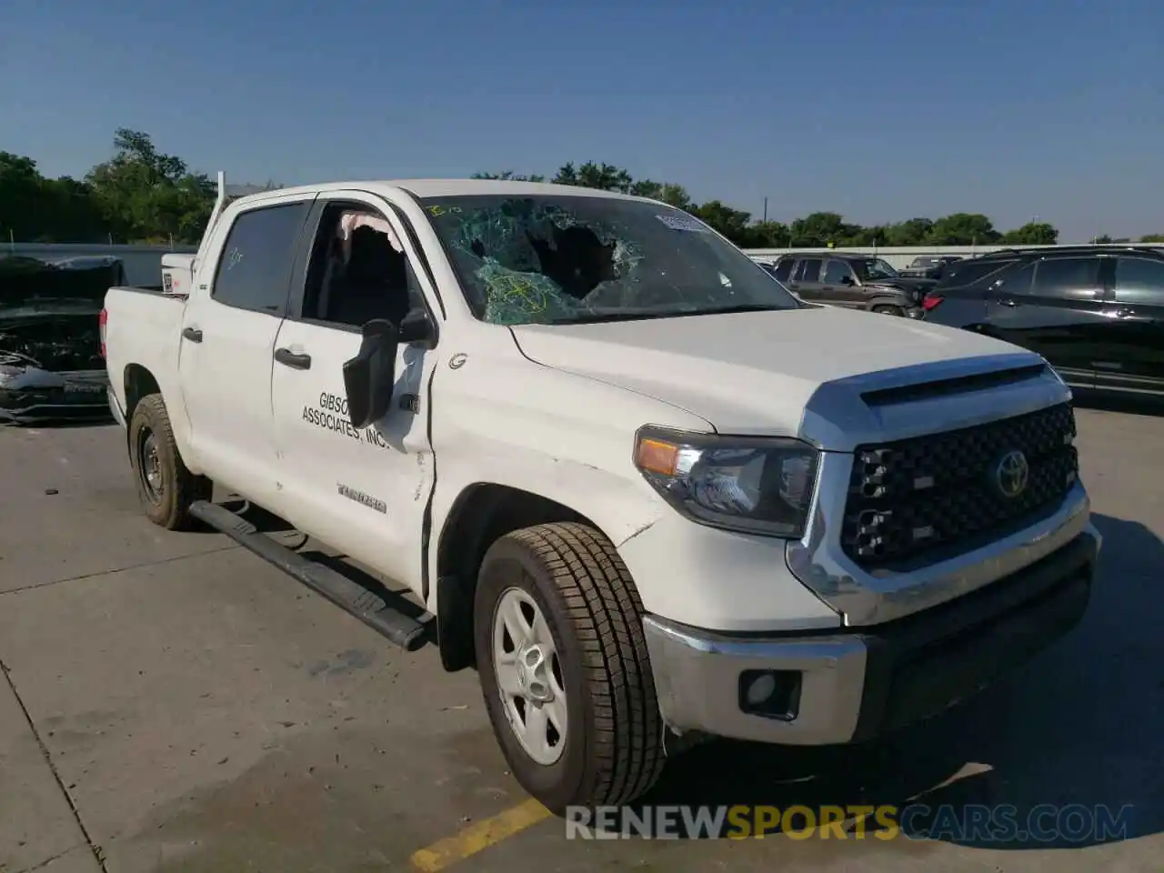 1 Photograph of a damaged car 5TFEY5F14LX256164 TOYOTA TUNDRA 2020