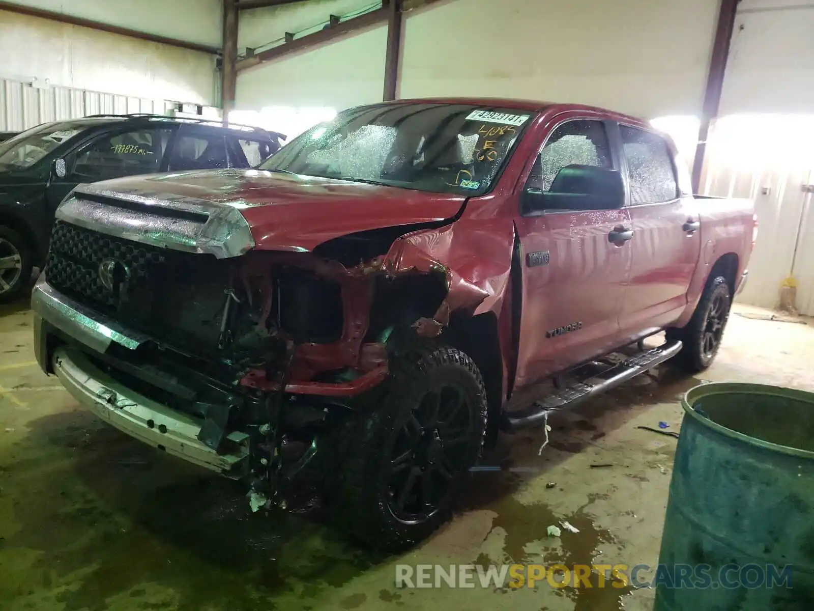 2 Photograph of a damaged car 5TFEY5F14LX264085 TOYOTA TUNDRA 2020