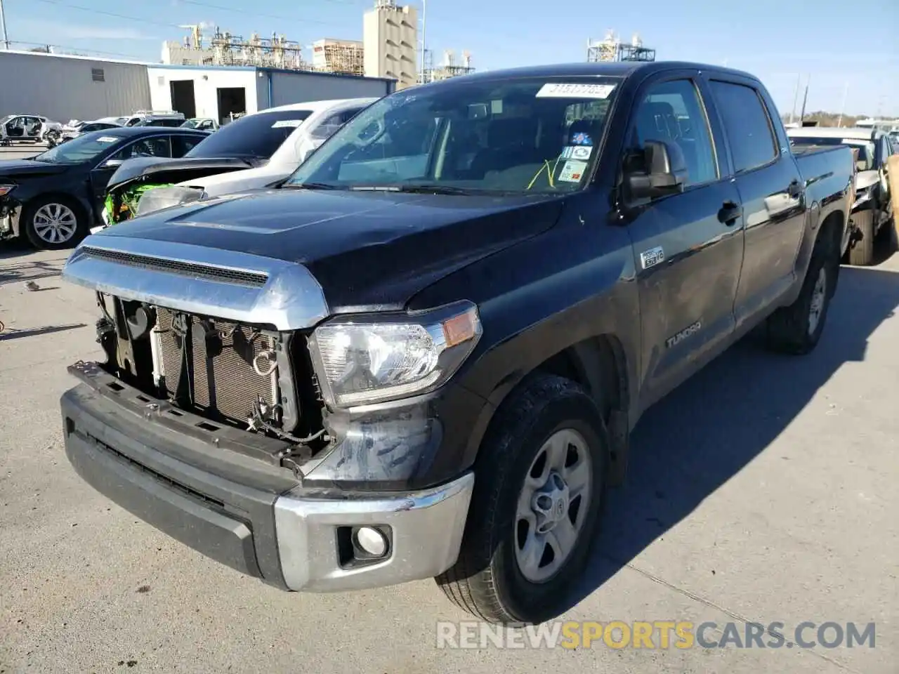 2 Photograph of a damaged car 5TFEY5F14LX265544 TOYOTA TUNDRA 2020