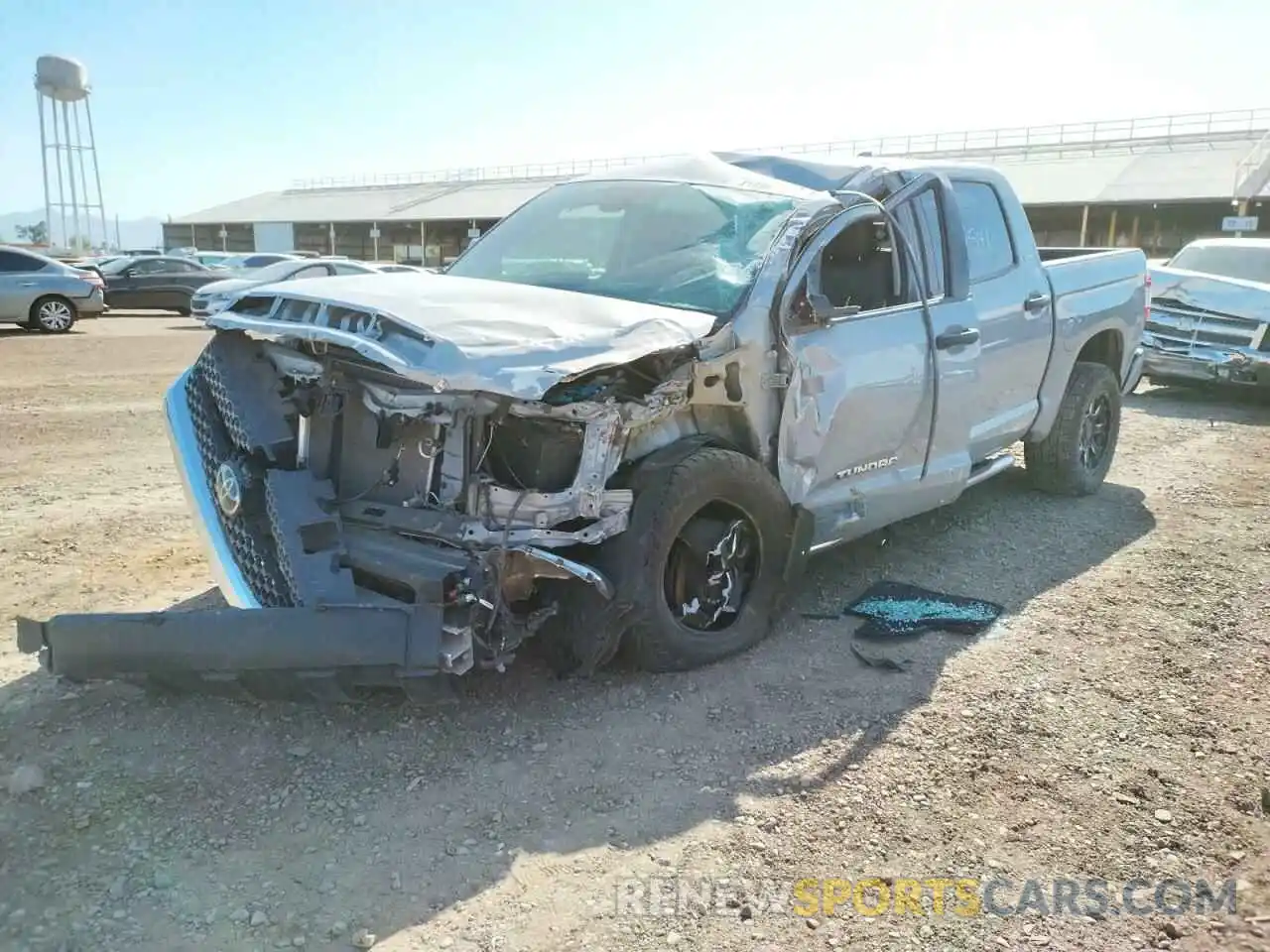 2 Photograph of a damaged car 5TFEY5F15LX256156 TOYOTA TUNDRA 2020