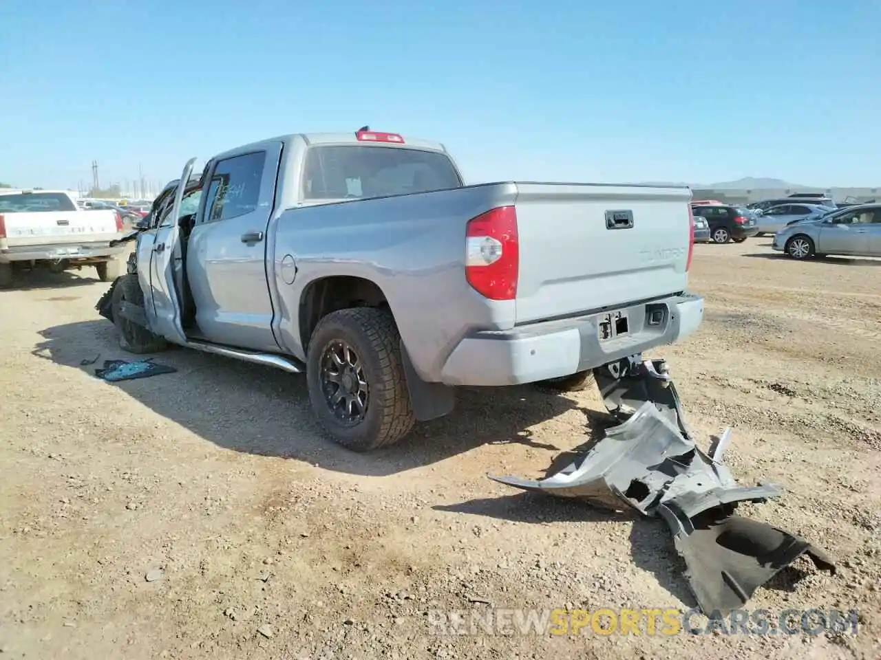 3 Photograph of a damaged car 5TFEY5F15LX256156 TOYOTA TUNDRA 2020