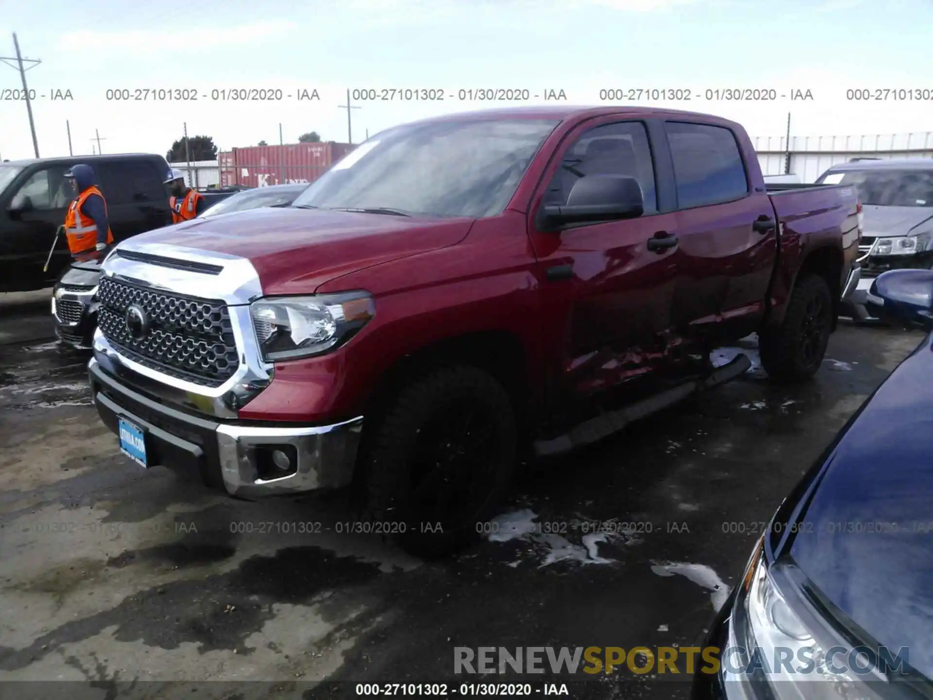 2 Photograph of a damaged car 5TFEY5F16LX257445 TOYOTA TUNDRA 2020