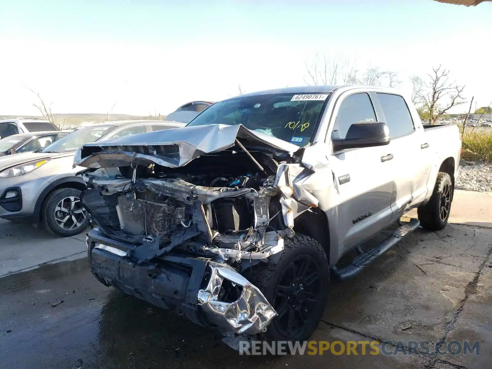 2 Photograph of a damaged car 5TFEY5F16LX258322 TOYOTA TUNDRA 2020