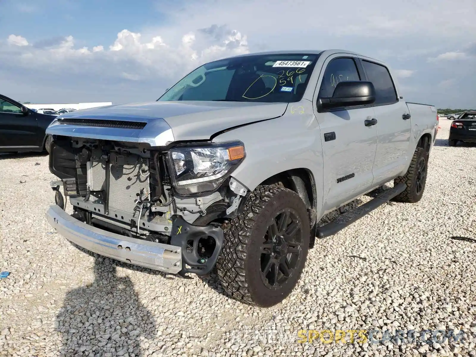 2 Photograph of a damaged car 5TFEY5F17LX266591 TOYOTA TUNDRA 2020