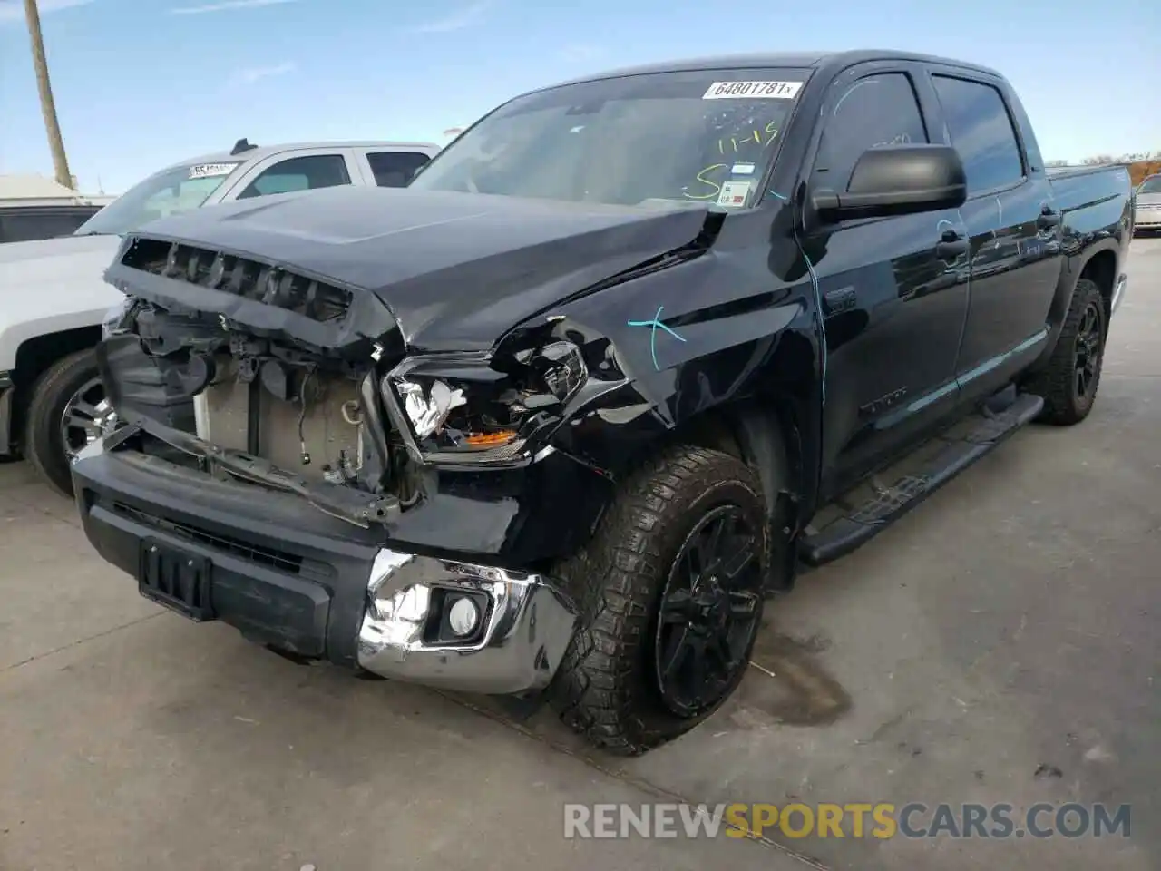 2 Photograph of a damaged car 5TFEY5F18LX266129 TOYOTA TUNDRA 2020