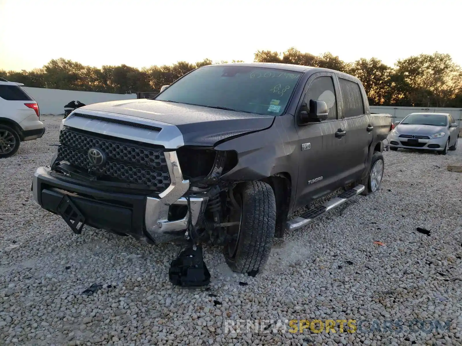 2 Photograph of a damaged car 5TFEY5F1XLX257500 TOYOTA TUNDRA 2020