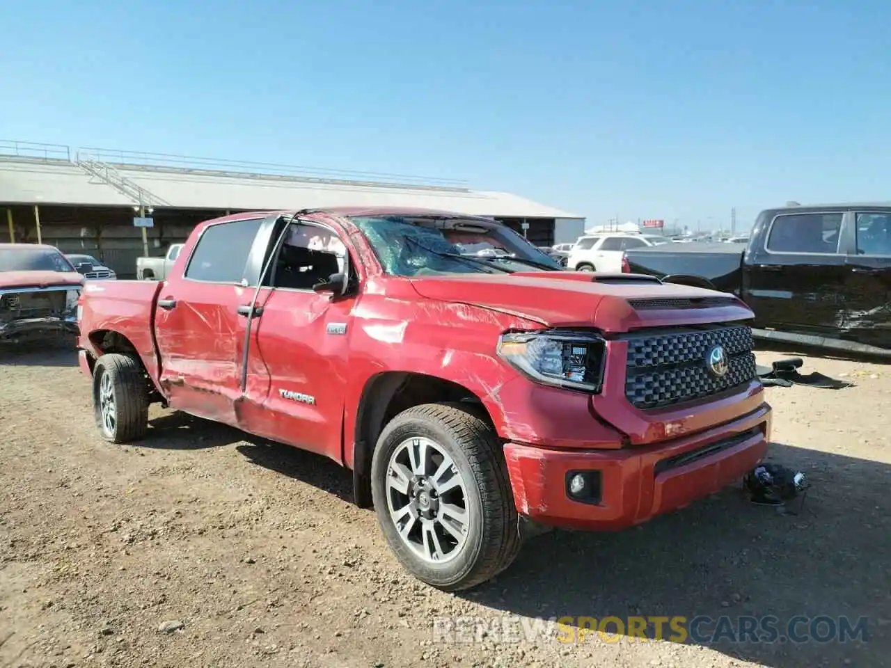 1 Photograph of a damaged car 5TFEY5F1XLX270540 TOYOTA TUNDRA 2020