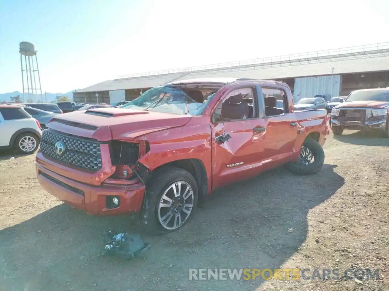 2 Photograph of a damaged car 5TFEY5F1XLX270540 TOYOTA TUNDRA 2020