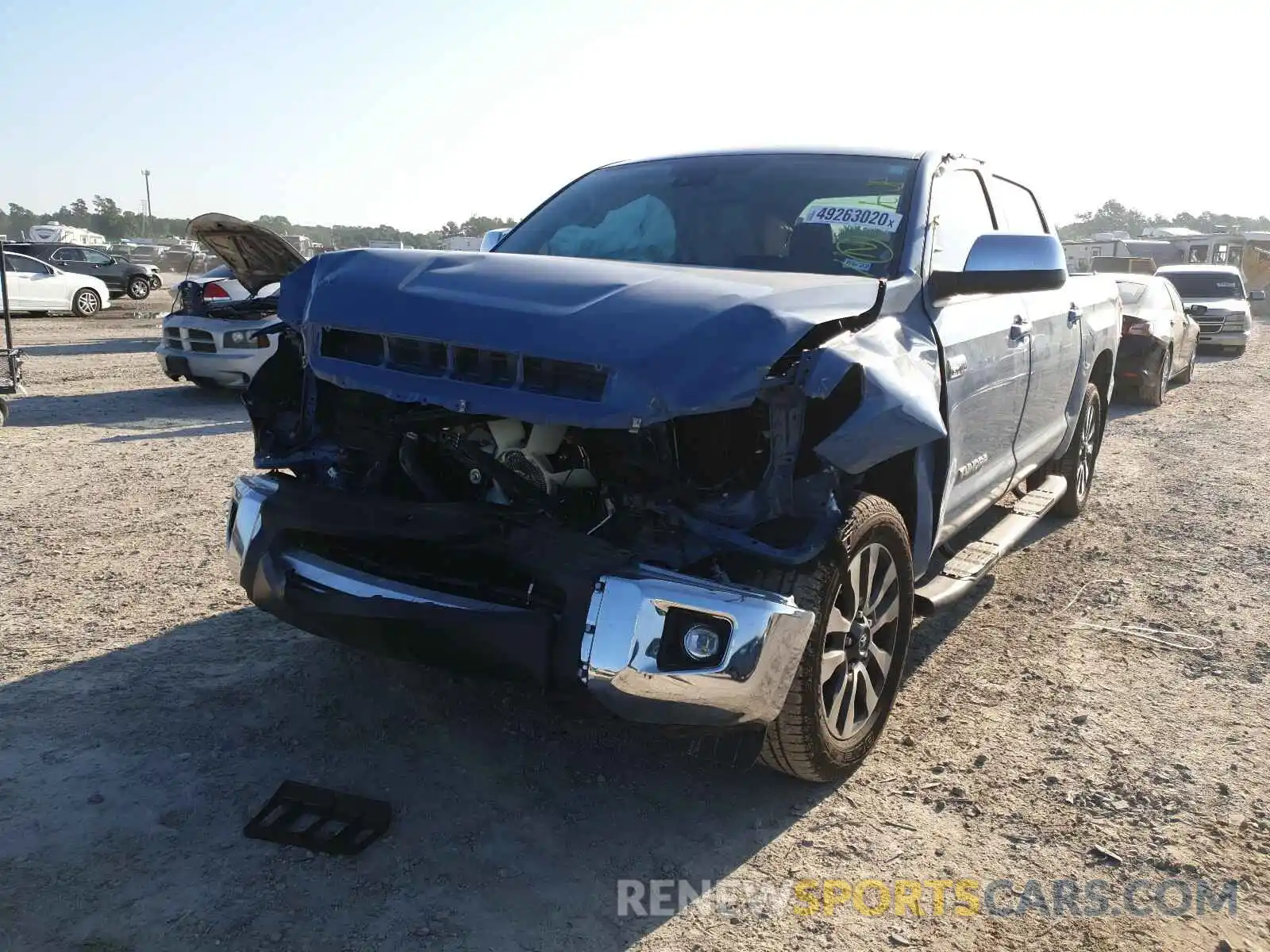 2 Photograph of a damaged car 5TFFY5F10LX261544 TOYOTA TUNDRA 2020