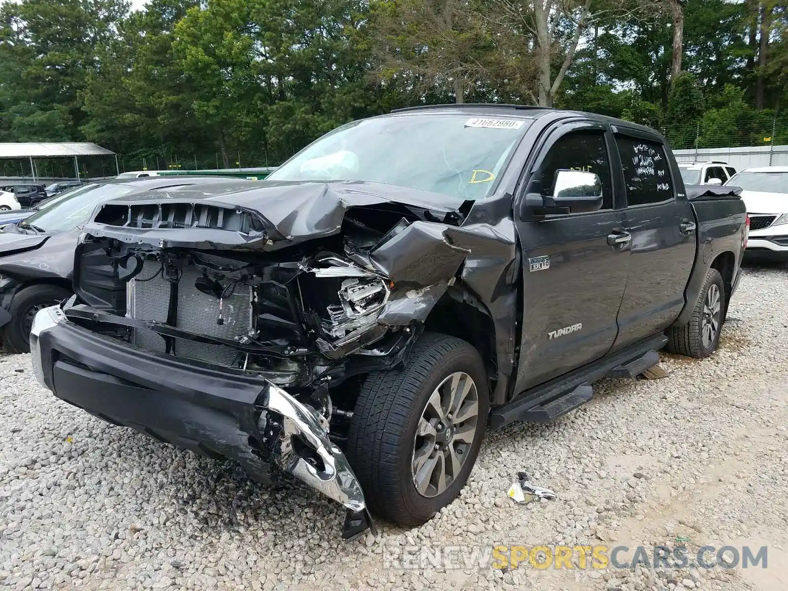 2 Photograph of a damaged car 5TFFY5F11LX266493 TOYOTA TUNDRA 2020