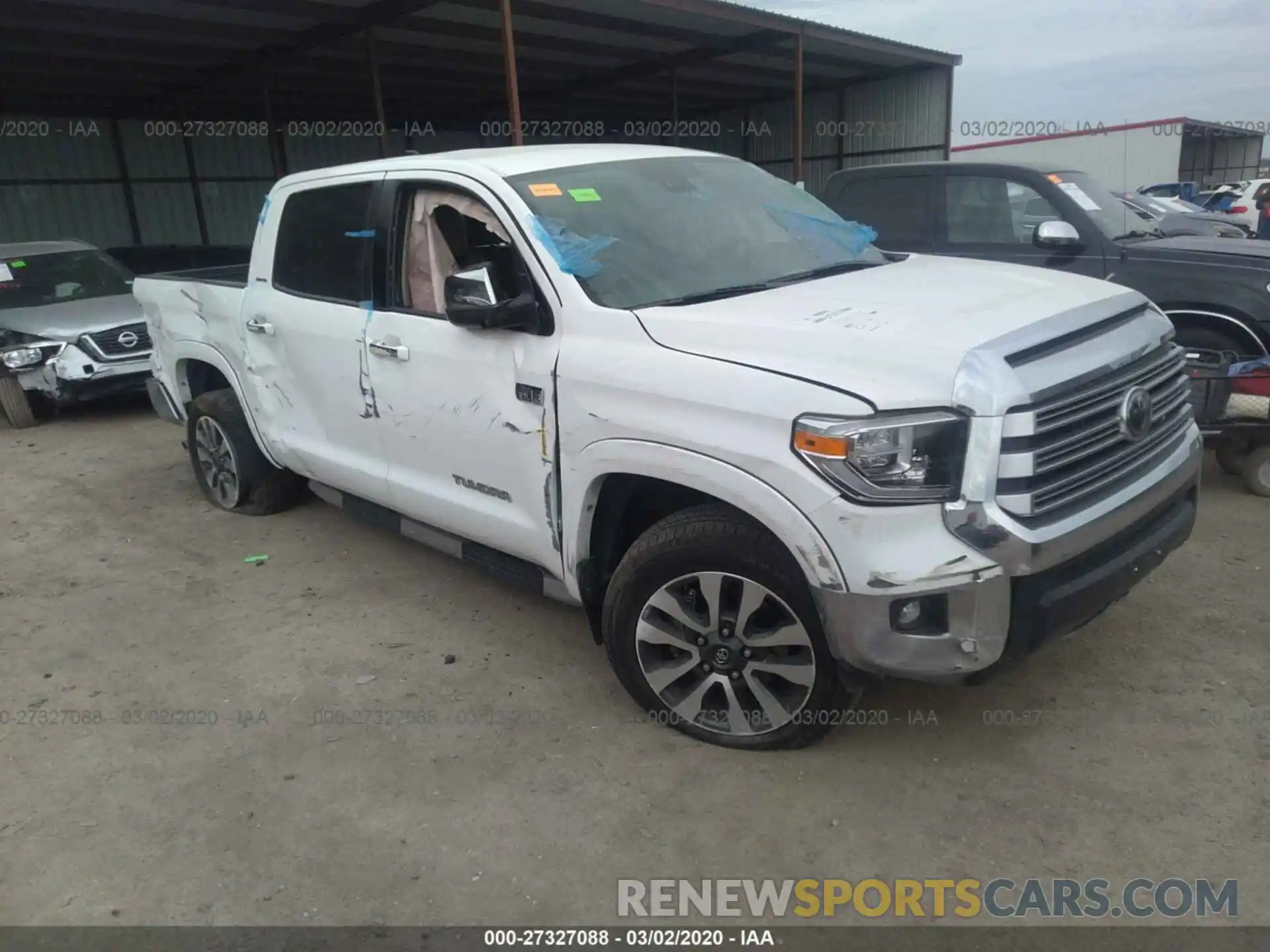 1 Photograph of a damaged car 5TFFY5F14LX261482 TOYOTA TUNDRA 2020