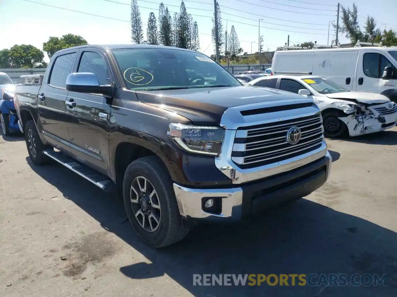 1 Photograph of a damaged car 5TFFY5F17LX261170 TOYOTA TUNDRA 2020