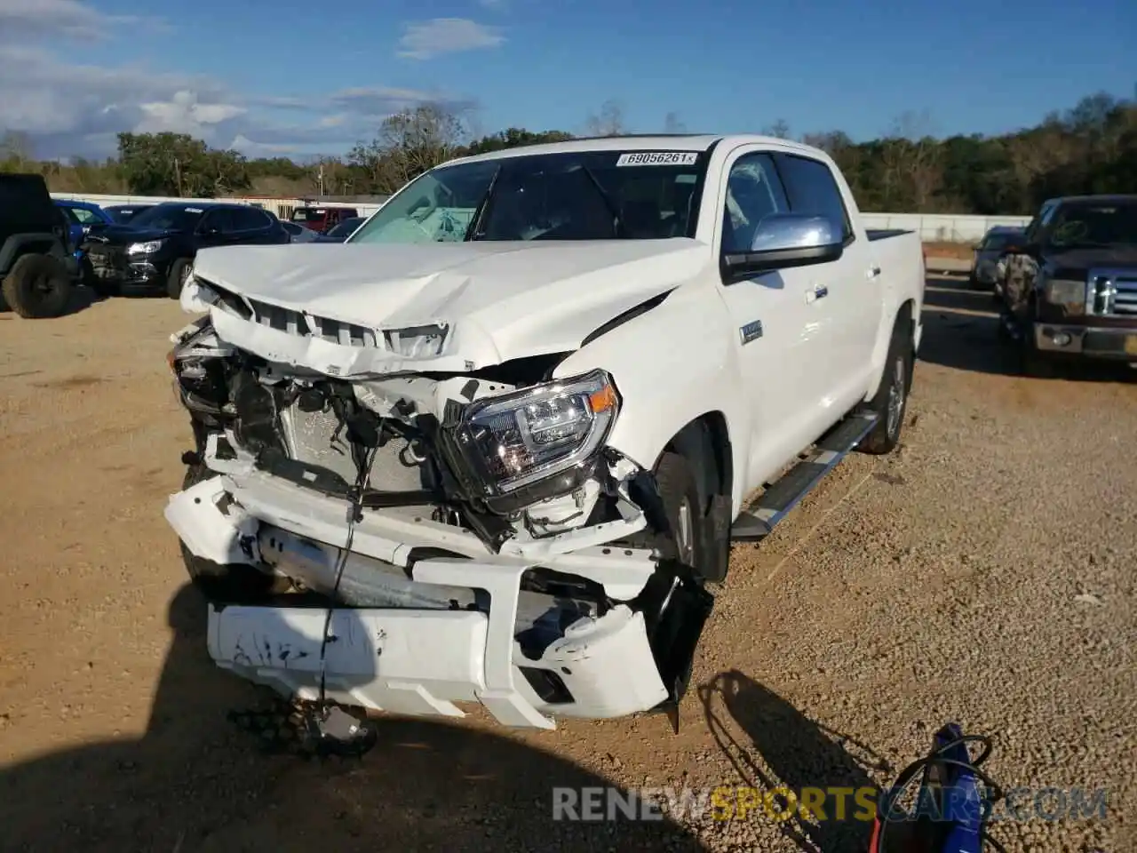 2 Photograph of a damaged car 5TFGY5F10LX261399 TOYOTA TUNDRA 2020