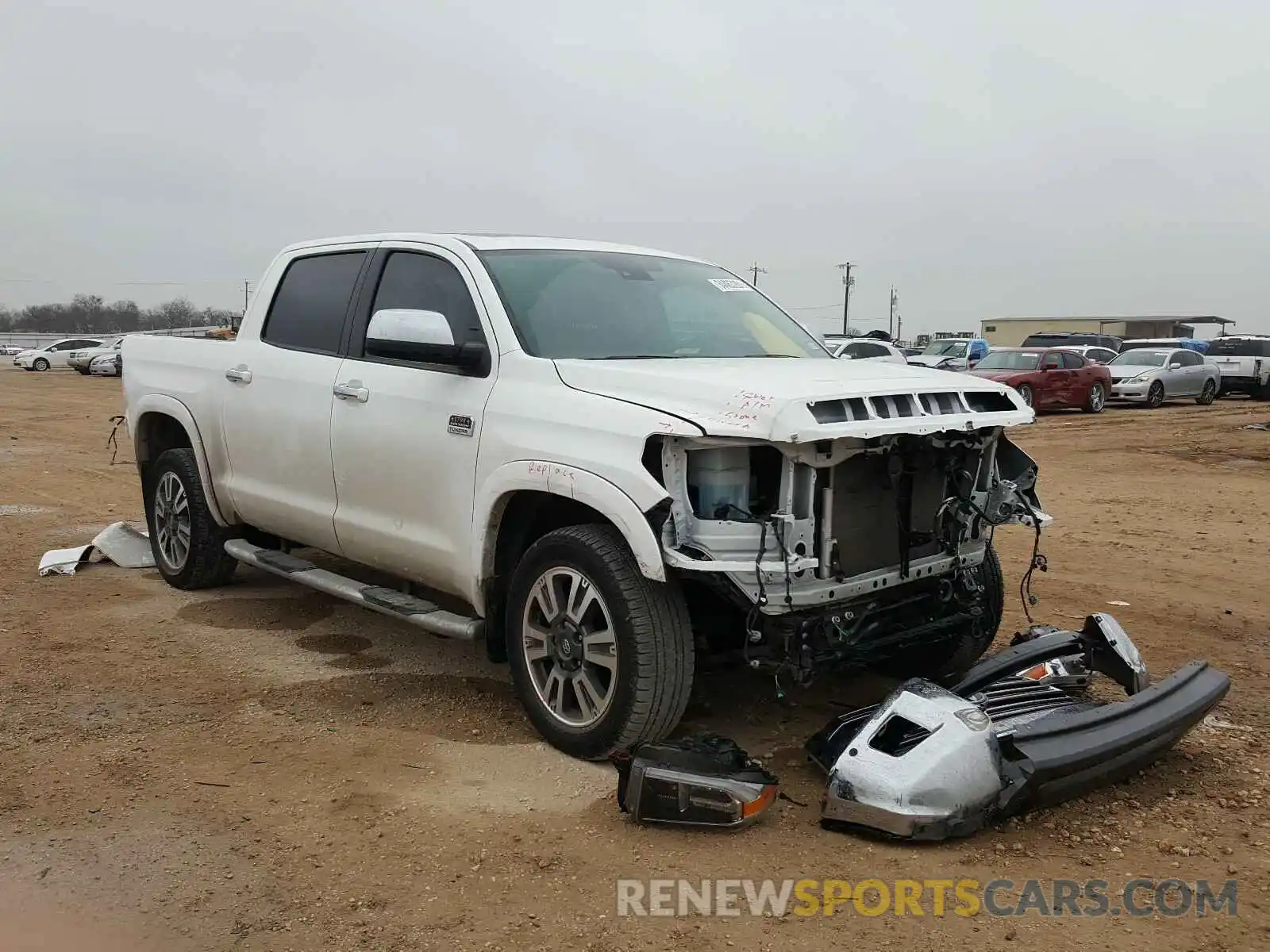 1 Photograph of a damaged car 5TFGY5F19LX268609 TOYOTA TUNDRA 2020