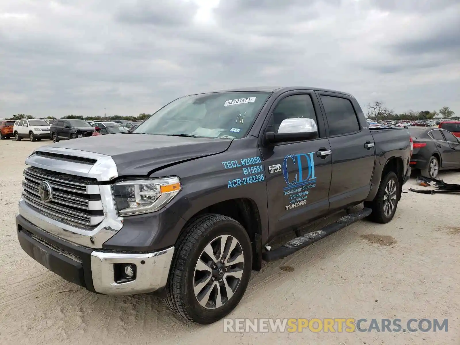 2 Photograph of a damaged car 5TFHY5F10LX872568 TOYOTA TUNDRA 2020