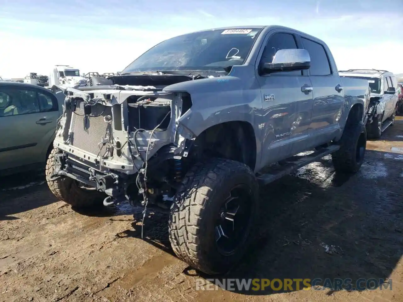 2 Photograph of a damaged car 5TFHY5F10LX882422 TOYOTA TUNDRA 2020