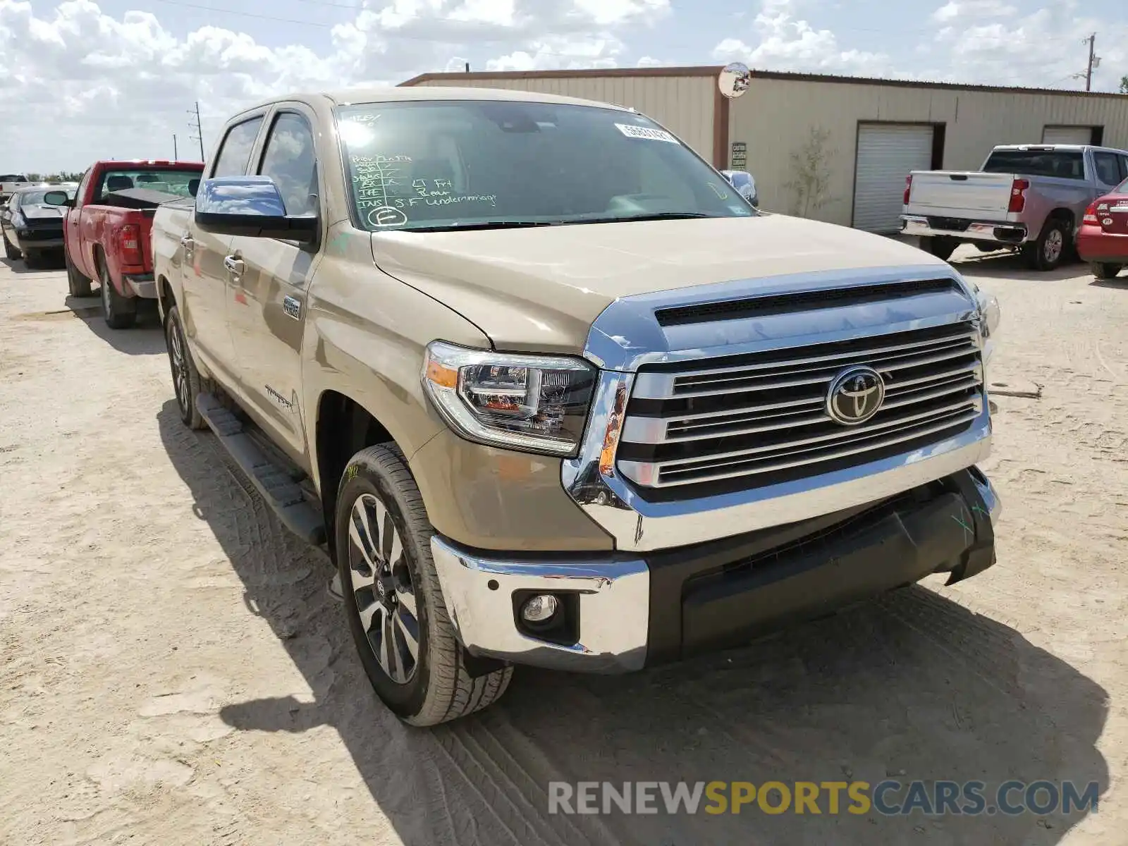 1 Photograph of a damaged car 5TFHY5F10LX922305 TOYOTA TUNDRA 2020