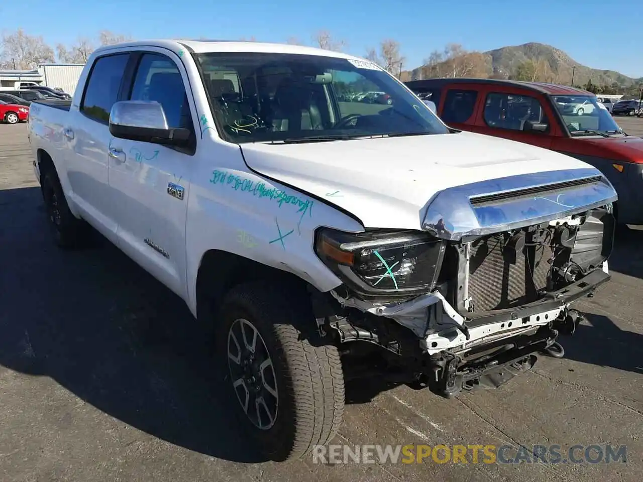 1 Photograph of a damaged car 5TFHY5F13LX884939 TOYOTA TUNDRA 2020