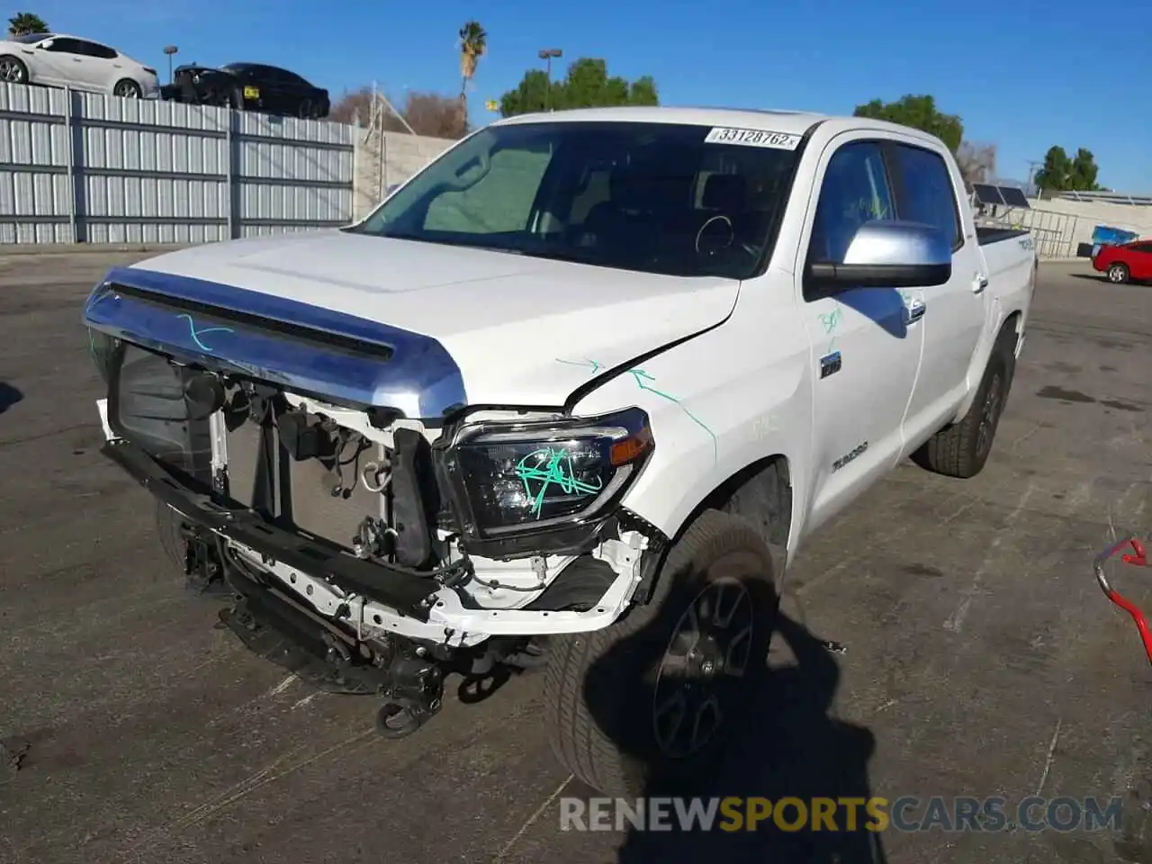 2 Photograph of a damaged car 5TFHY5F13LX884939 TOYOTA TUNDRA 2020