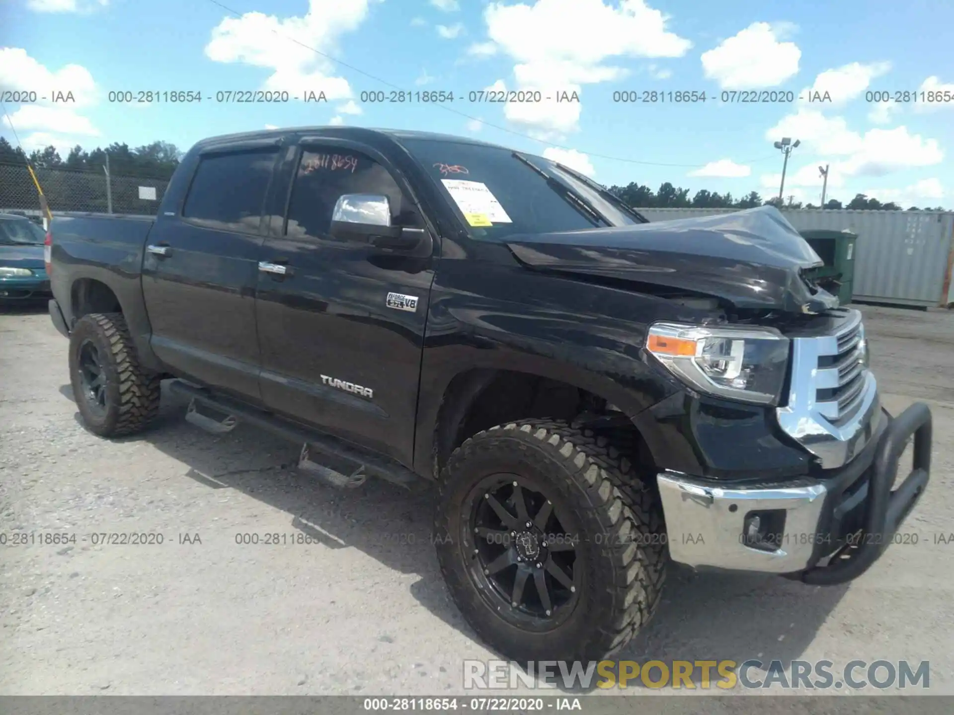 1 Photograph of a damaged car 5TFHY5F13LX906390 TOYOTA TUNDRA 2020