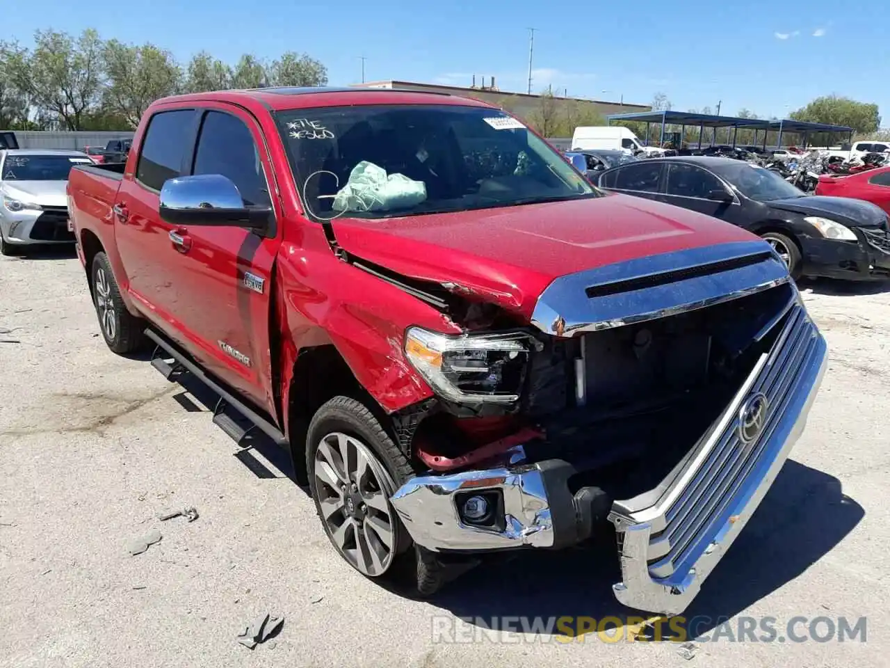 1 Photograph of a damaged car 5TFHY5F13LX912027 TOYOTA TUNDRA 2020