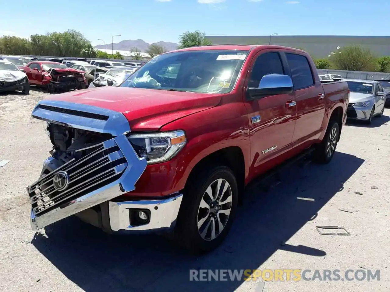 2 Photograph of a damaged car 5TFHY5F13LX912027 TOYOTA TUNDRA 2020