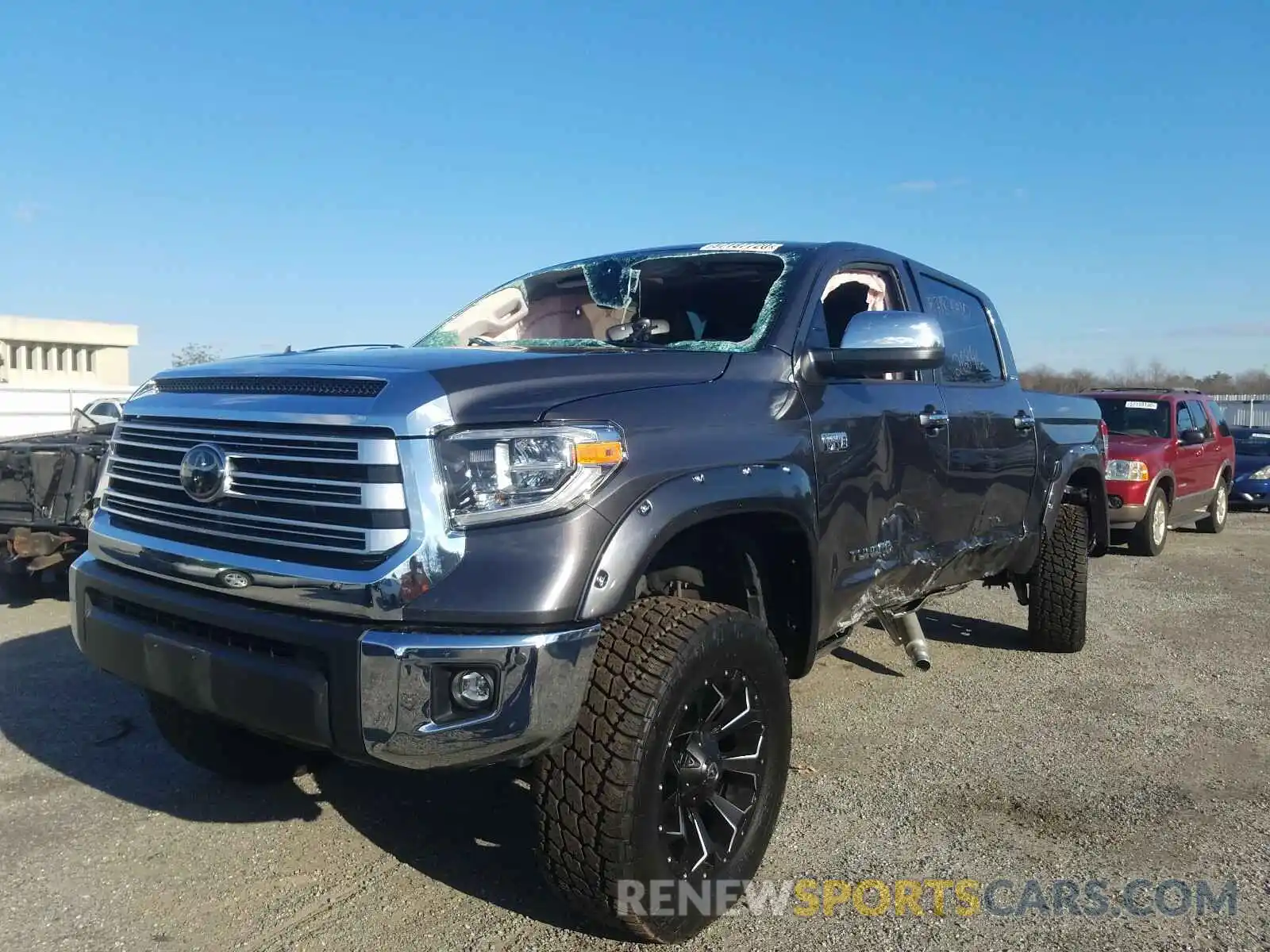 2 Photograph of a damaged car 5TFHY5F14LX885954 TOYOTA TUNDRA 2020