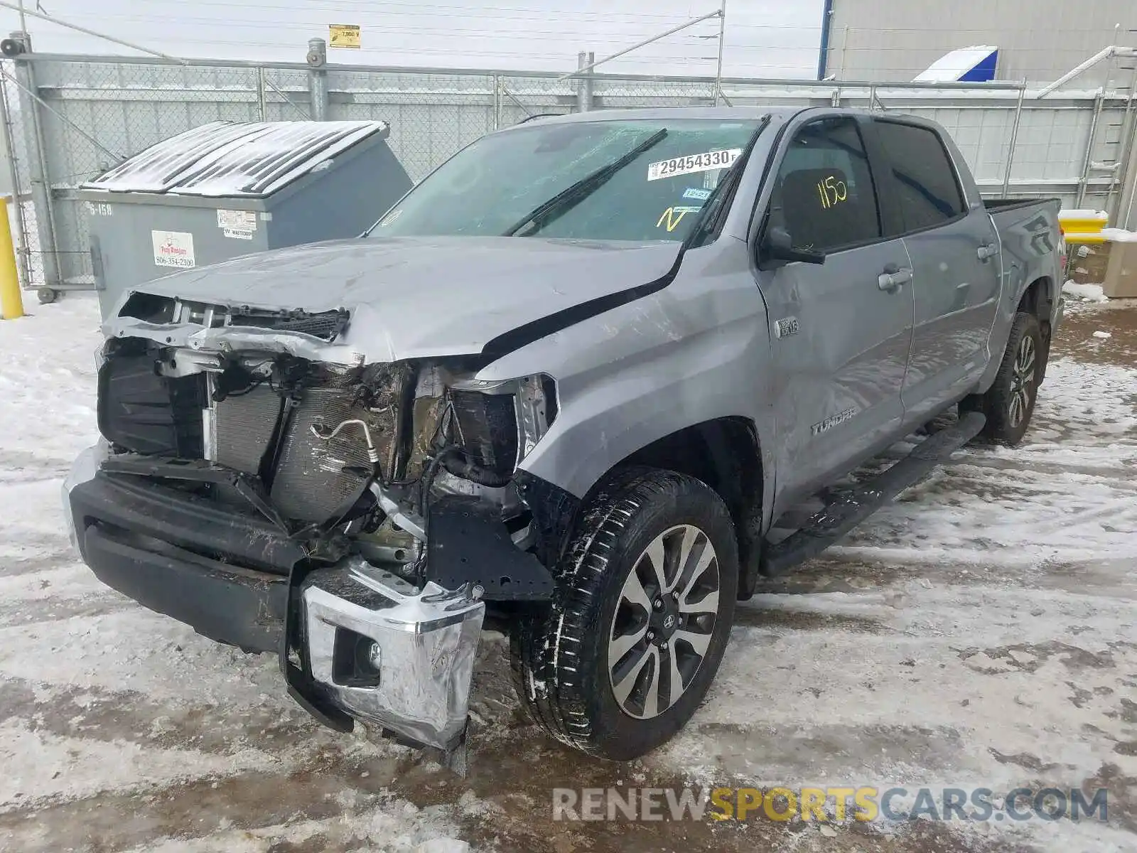 2 Photograph of a damaged car 5TFHY5F14LX886571 TOYOTA TUNDRA 2020