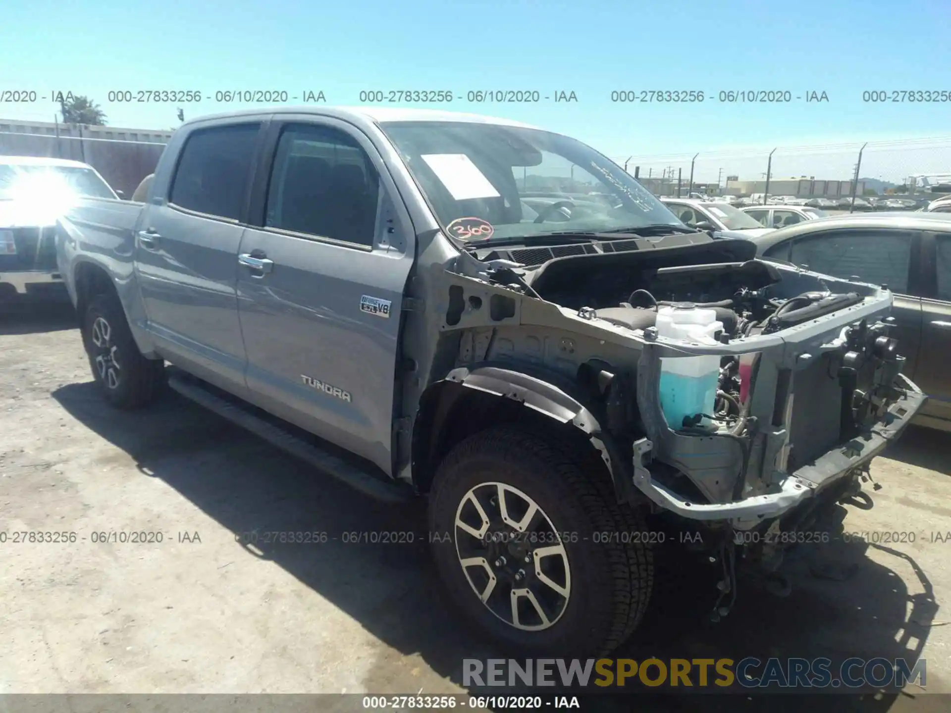 1 Photograph of a damaged car 5TFHY5F14LX891706 TOYOTA TUNDRA 2020