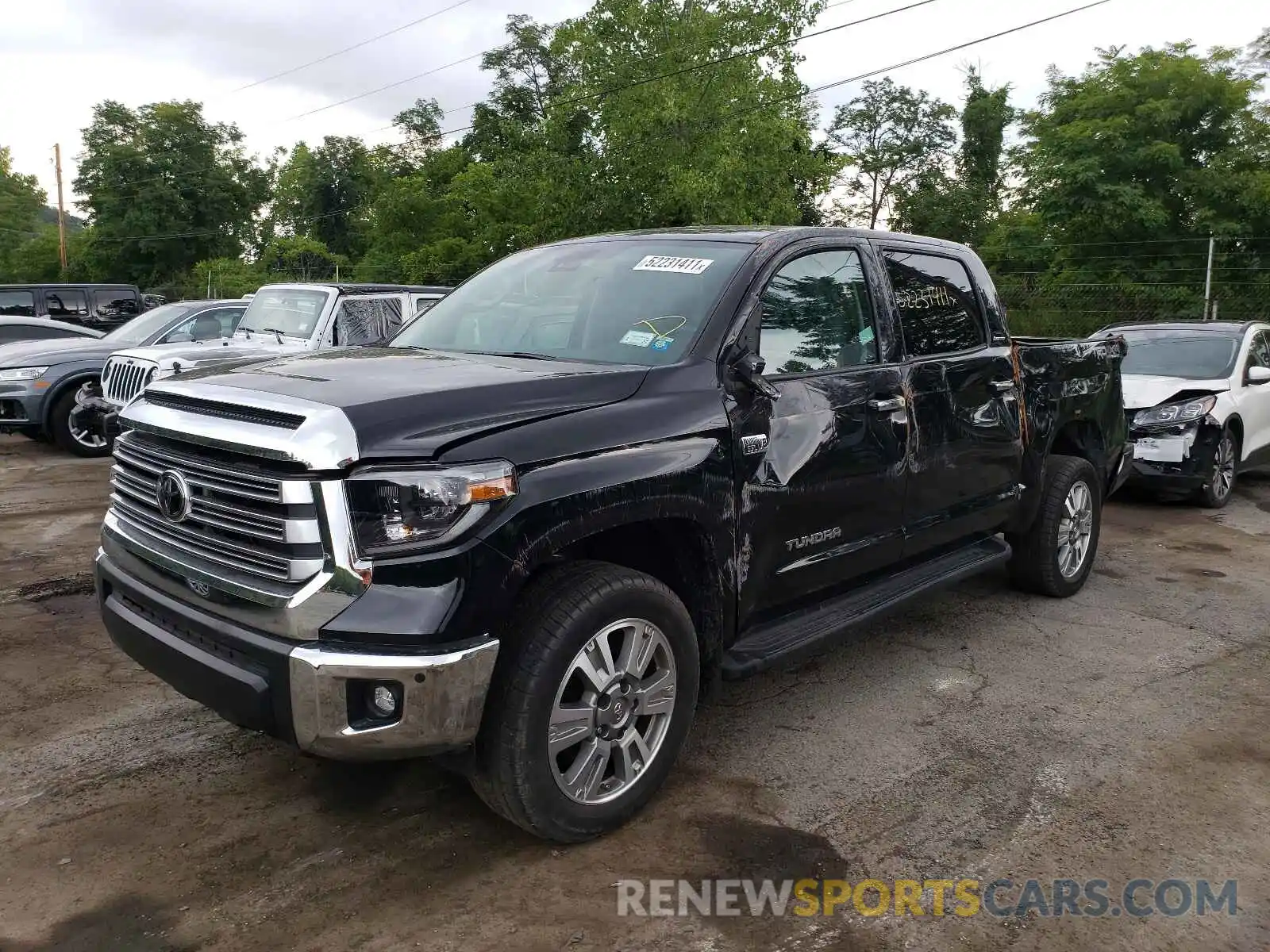 2 Photograph of a damaged car 5TFHY5F14LX937003 TOYOTA TUNDRA 2020