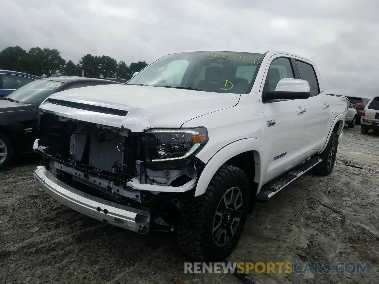 2 Photograph of a damaged car 5TFHY5F14LX953086 TOYOTA TUNDRA 2020