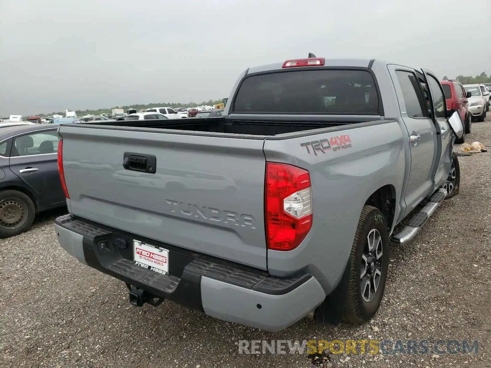 4 Photograph of a damaged car 5TFHY5F15LX937978 TOYOTA TUNDRA 2020