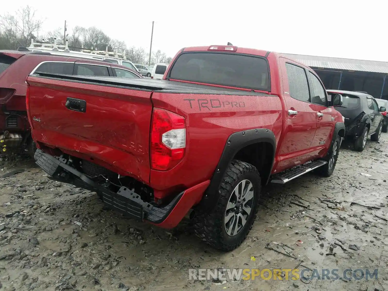 4 Photograph of a damaged car 5TFHY5F15LX953520 TOYOTA TUNDRA 2020