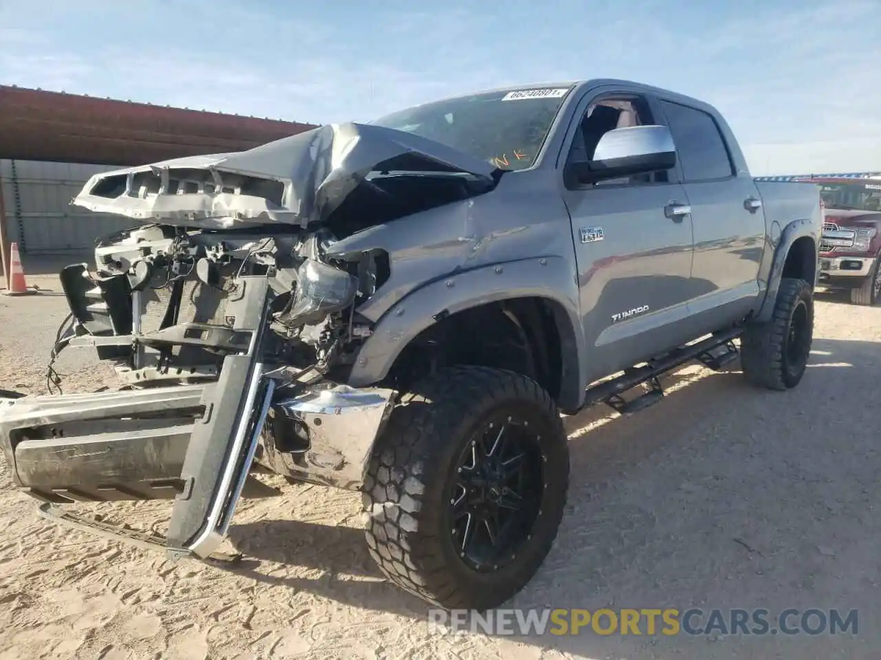 2 Photograph of a damaged car 5TFHY5F16LX881632 TOYOTA TUNDRA 2020