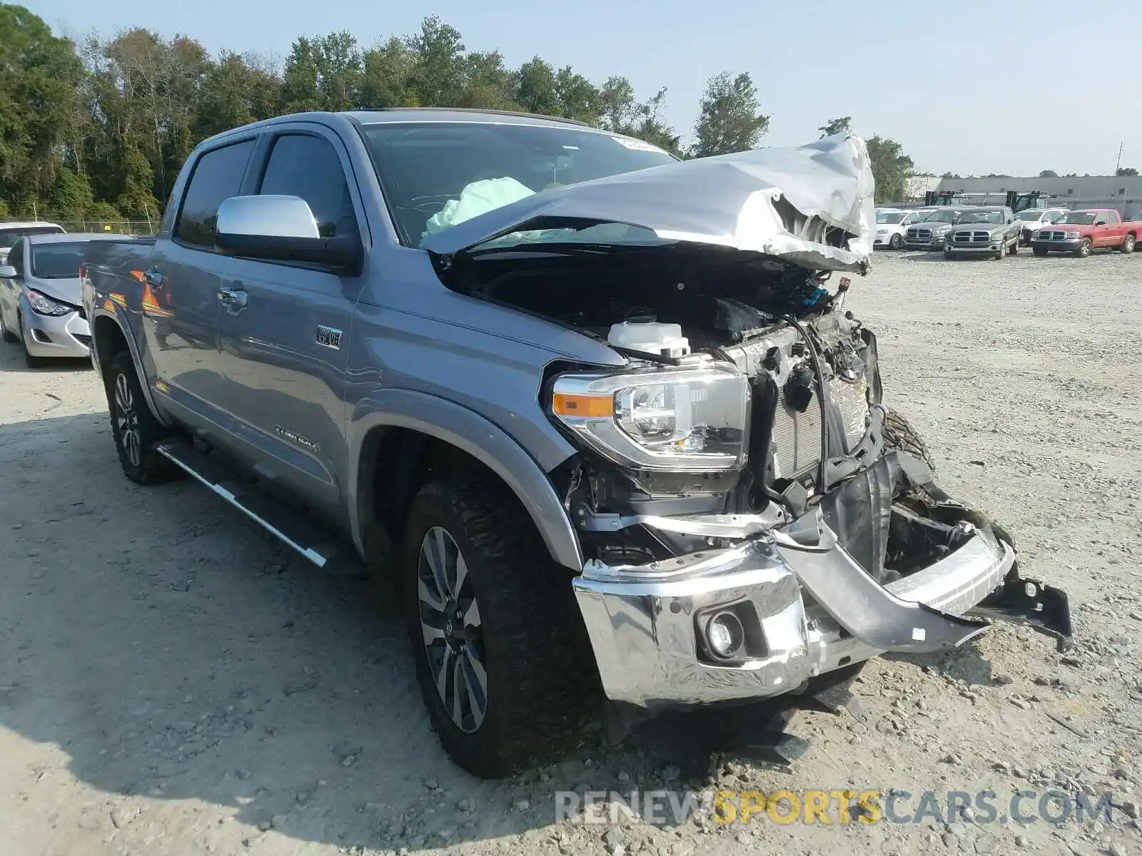 1 Photograph of a damaged car 5TFHY5F16LX914497 TOYOTA TUNDRA 2020