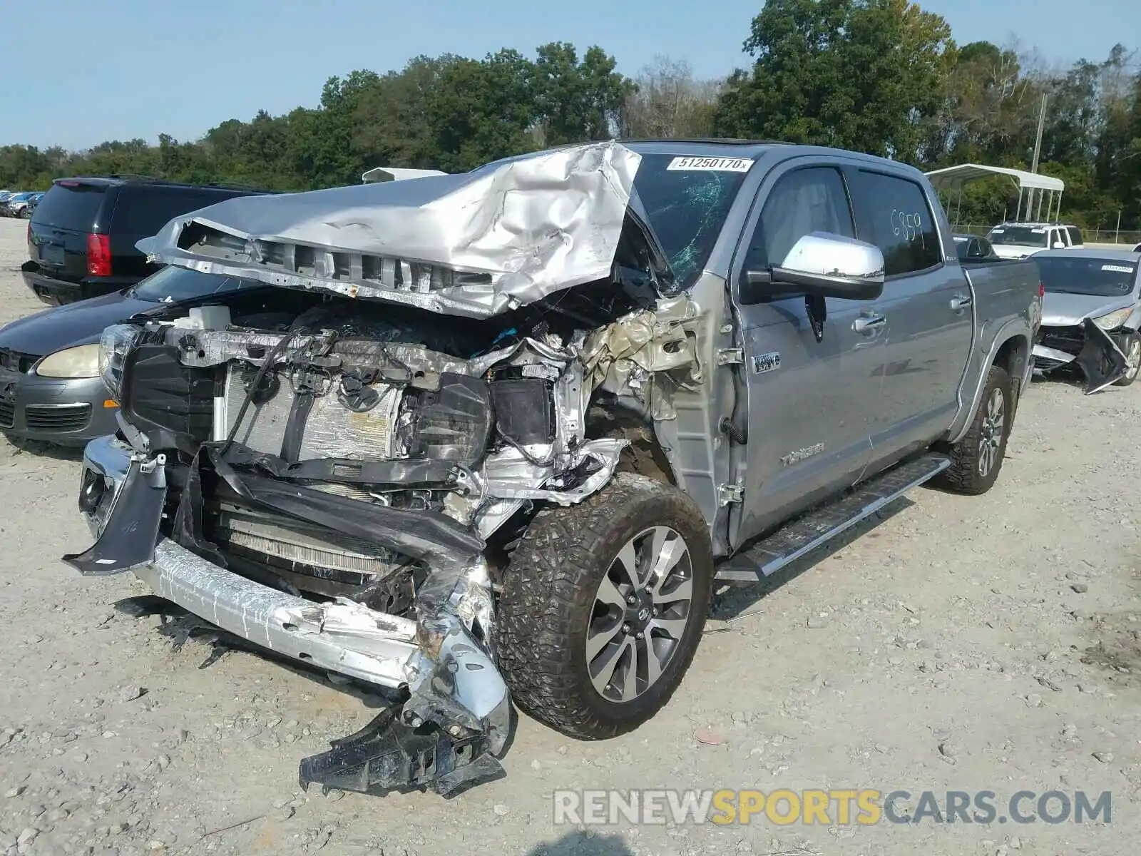 2 Photograph of a damaged car 5TFHY5F16LX914497 TOYOTA TUNDRA 2020