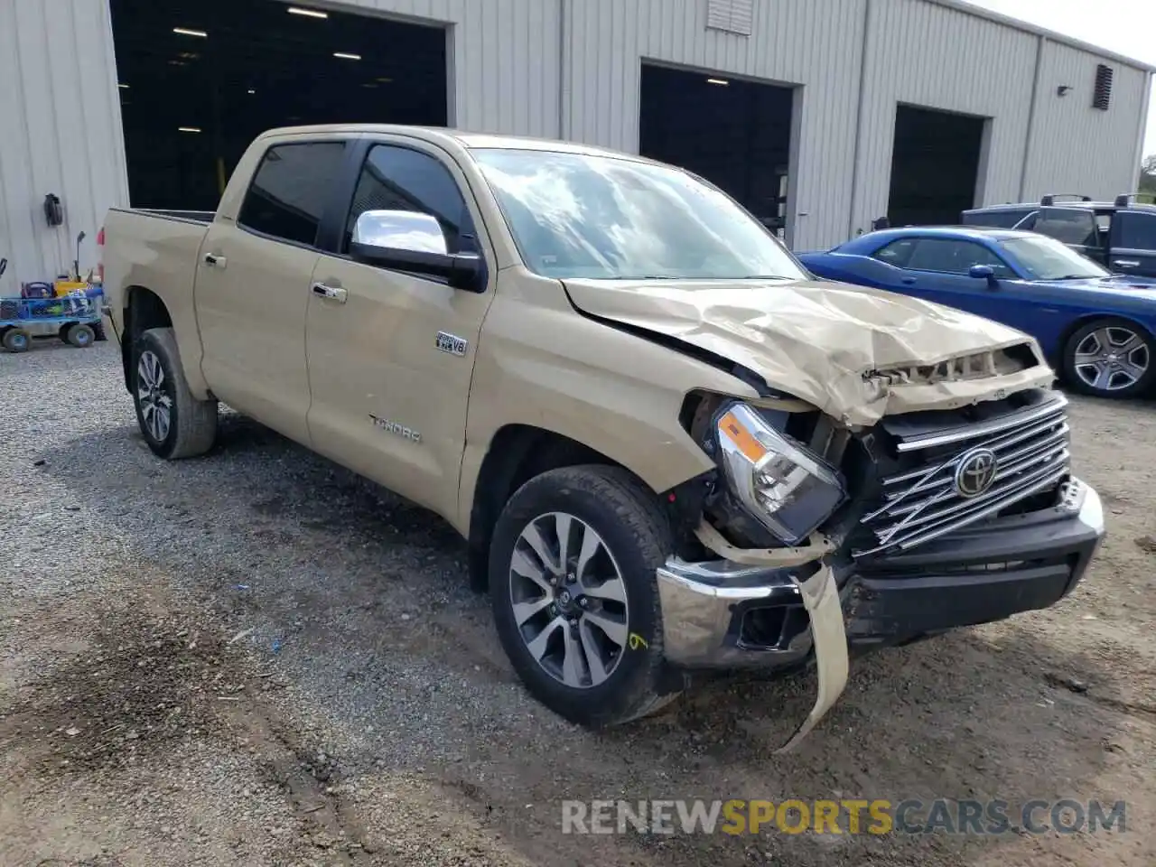 1 Photograph of a damaged car 5TFHY5F16LX926343 TOYOTA TUNDRA 2020