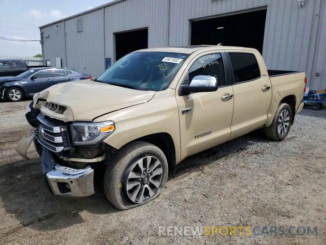 2 Photograph of a damaged car 5TFHY5F16LX926343 TOYOTA TUNDRA 2020