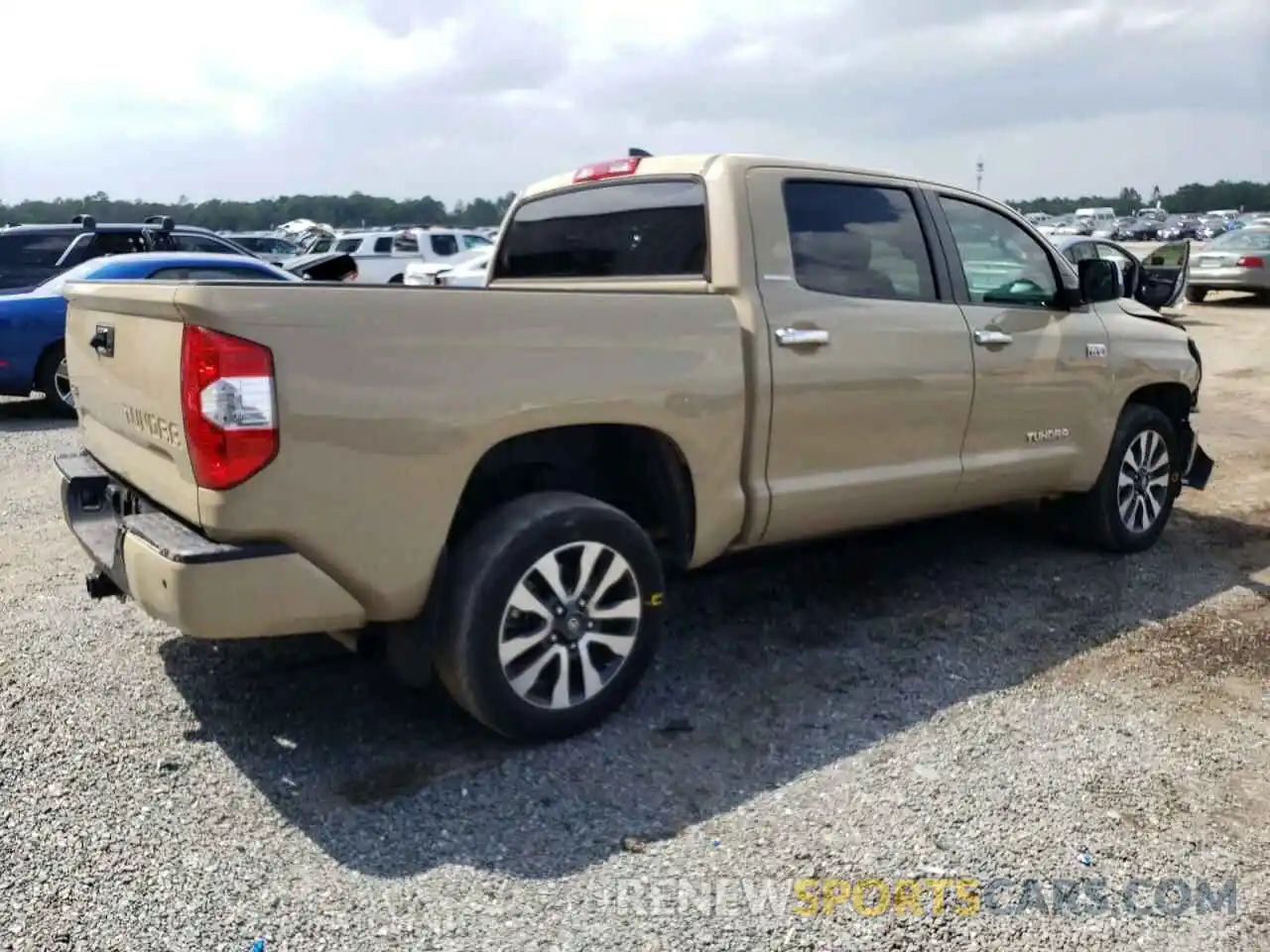 4 Photograph of a damaged car 5TFHY5F16LX926343 TOYOTA TUNDRA 2020