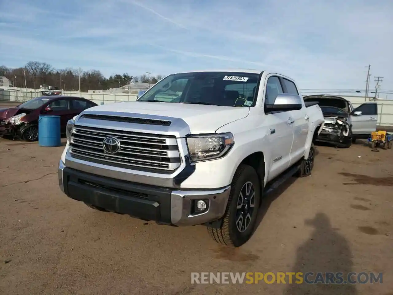 2 Photograph of a damaged car 5TFHY5F17LX875967 TOYOTA TUNDRA 2020